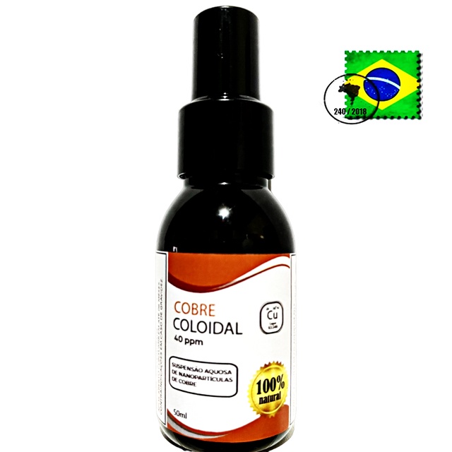 Cobre Coloidal Spray 40ppm 50ml | Shopee Brasil