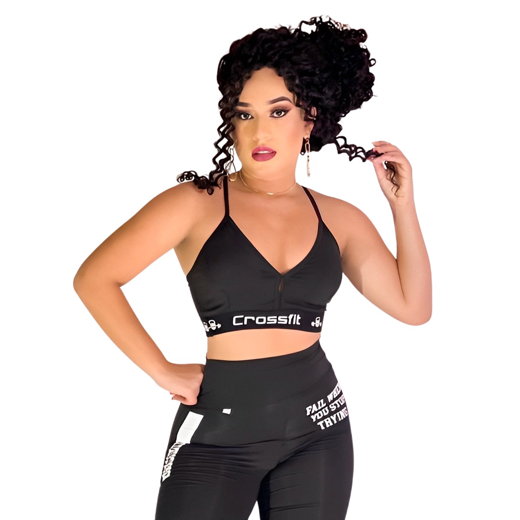 Comprar Top Venari Azul Fly Decotado - Roupas de Academia Feminina