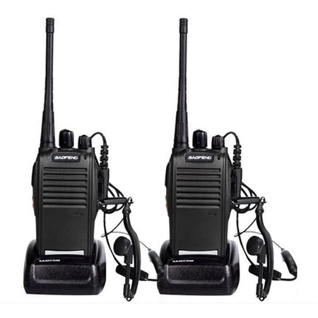 Kit 2 rádios comunicador Alcance 12 Km 16 canais Radio Baofeng 777s recarregável Vhf/uhf