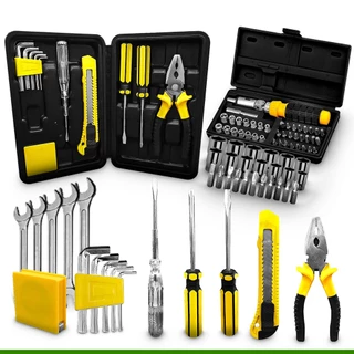 Kit Jogo De Ferramentas 16 Peças Profissional Com Maleta
