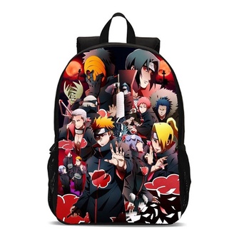 Mochila Renegados Akatsuki Ninjas Nuvens vermelhas Estilo Saco