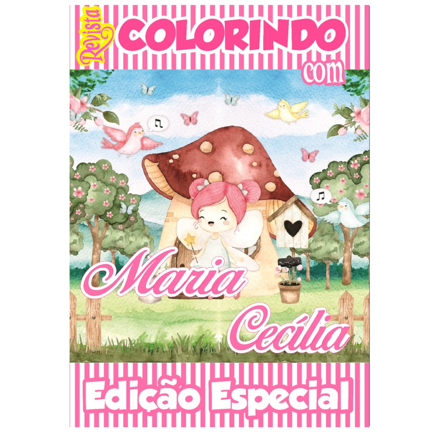 10 Livros De Colorir Personalizado / Revistinha de Colorir - Tema