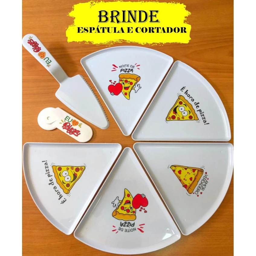 Kit pratos de pizza