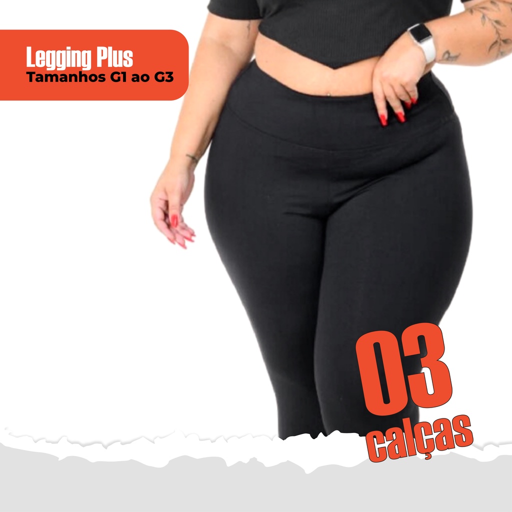 calça legging plus size suplex básico em Promoção na Shopee Brasil