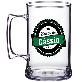 20 Canecas De Chopp Acrílico De 450ml Personalizadas!