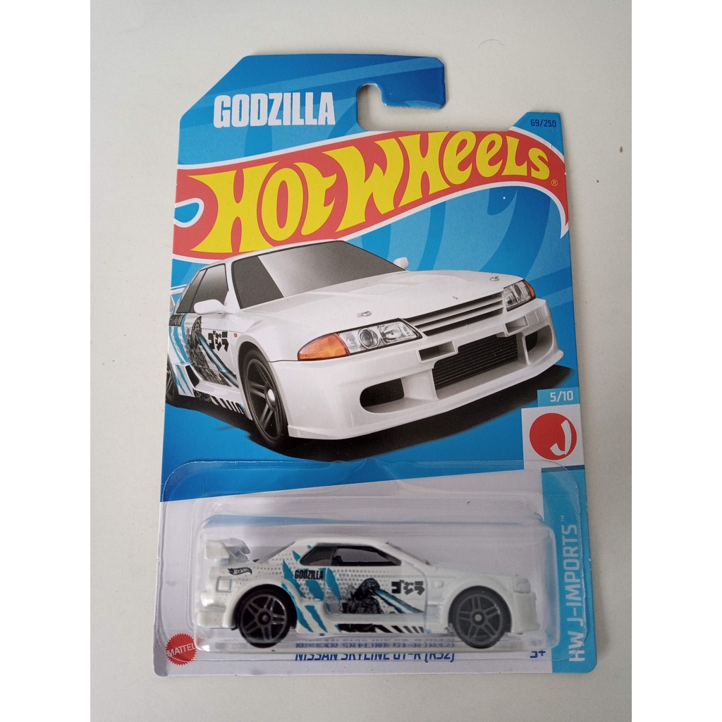 Hot Wheels Nissan Skyline GT-R R32 Godzilla HW J-Imports | Shopee Brasil
