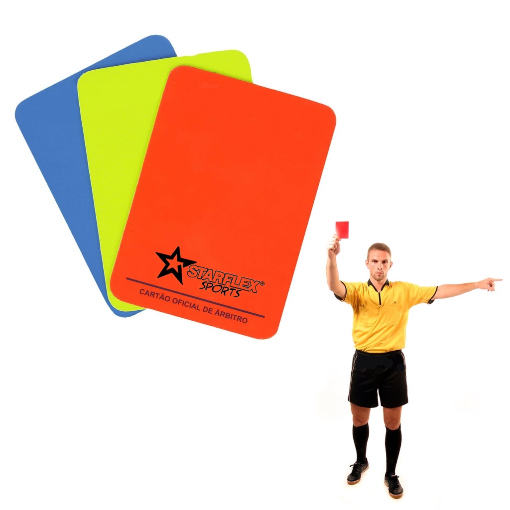 Em estoque].Jogo De Futebol Bandeira De Árbitro Patrulha FIFA Edge  Selecionador Cartão Vermelho Amarelo Equipamentos Apito Capitão Manga  Etiqueta