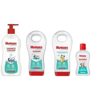 Kit Huggies de higiene infantil Extra Suave Livre de Lágrimas
