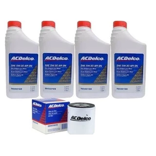 Kit Revisão Filtro de Óleo + 4 Óleos 5w30 100% Sintético Acdelco 98550168/ 88905845