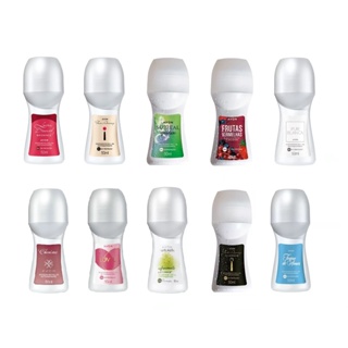 Kit 10 unidades variadas de Desodorantes roll-on feminino Avon 50 ml