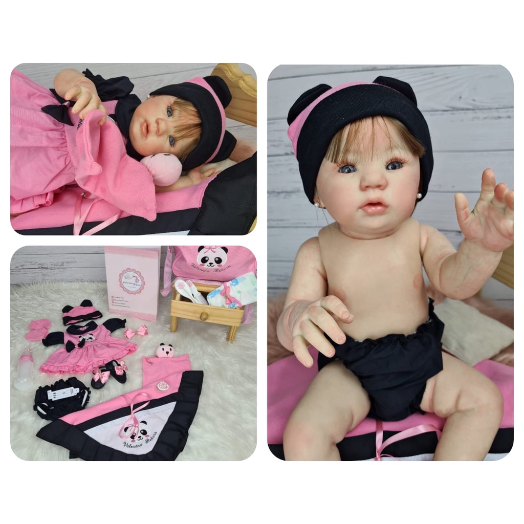 Bebê Reborn Silicone Abigail - Sonho de Menina - Bebê Boneca Reborn