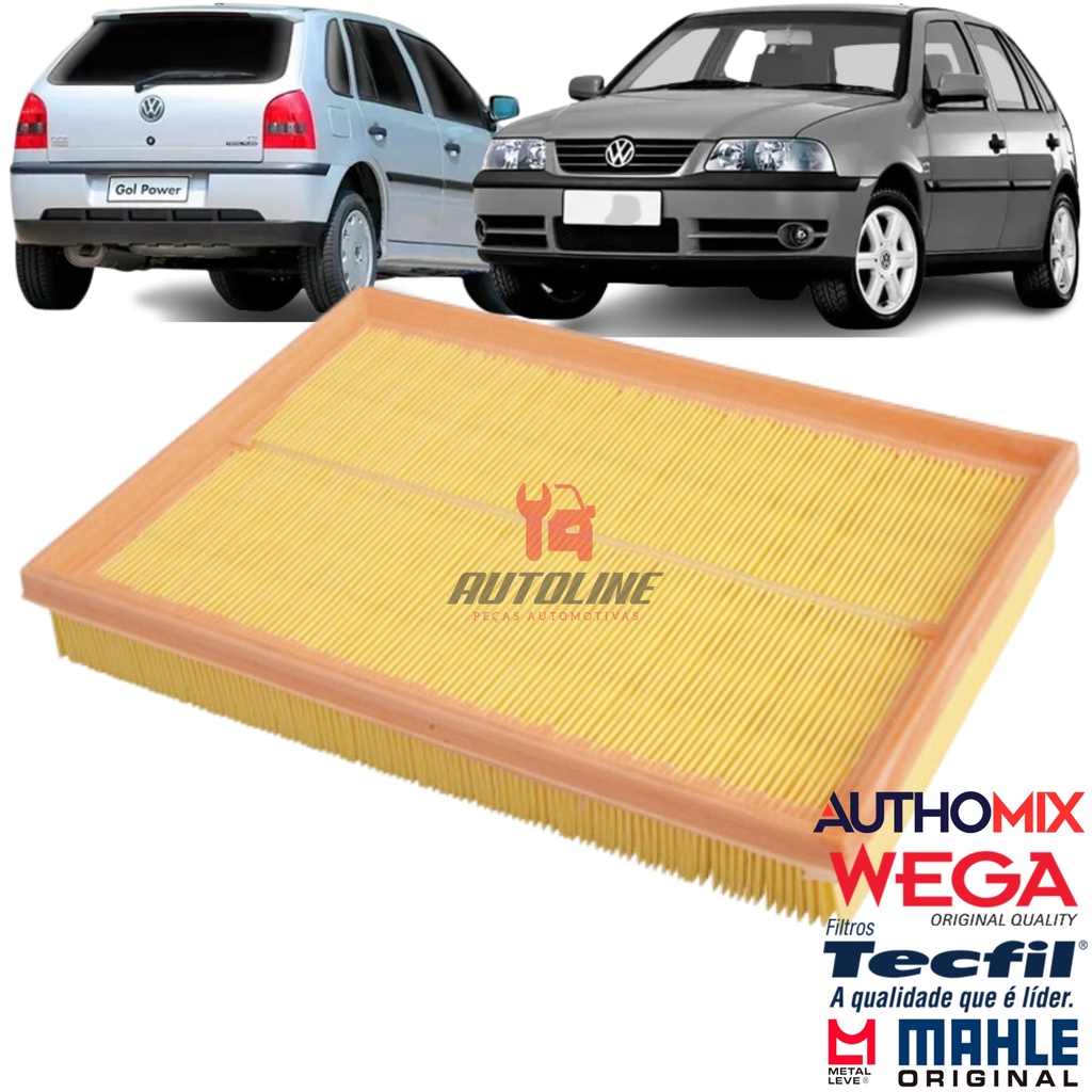 Filtro de Ar do Motor Volkswagen Gol G3 1.0 16v Power 76cv 2002 2003 ...