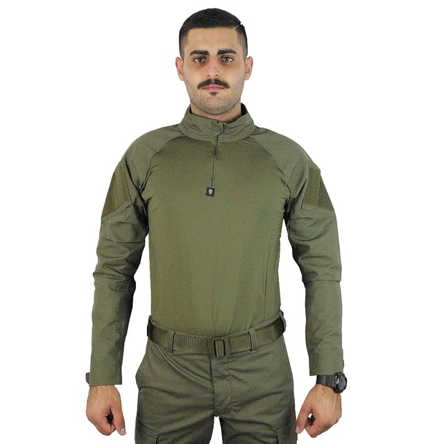 Combat Shirt Verde | Bravo Militar | Elite Comandos | Shopee Brasil