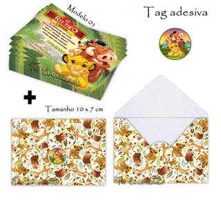 Convites Infantil Tema Bolofofos ( P/ Meninas e Meninos ) 10x7cm para  Aniversário + Envelope + Tag