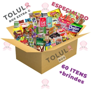 Box Kit Snacks Orientais tamanho extra G grande Diversos Doces e Guloseimas Asia Tolula Box