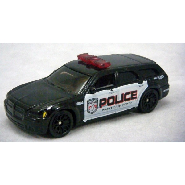 Dodge Magnum Wagon Police car black miniatura da Matchbox