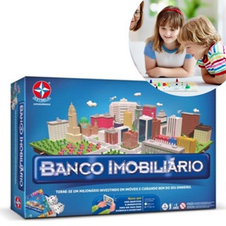 Jogo De Tabuleiro Banco Imobiliário Mesa Brinquedo Educativo F114