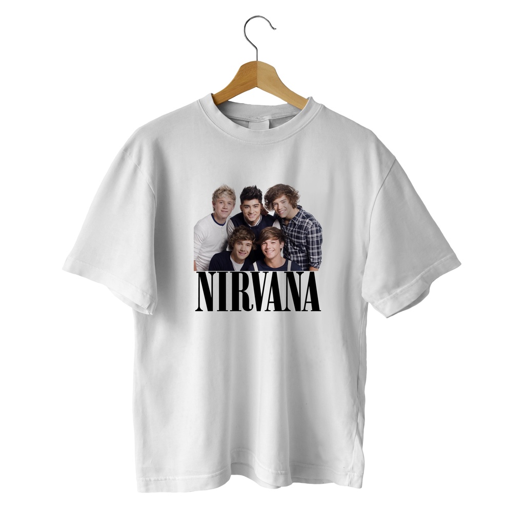 Camiseta ou Babylook Nirvana - One Direction || Camisa Tshirt Tumblr Aesthetic Pinterest Unisex