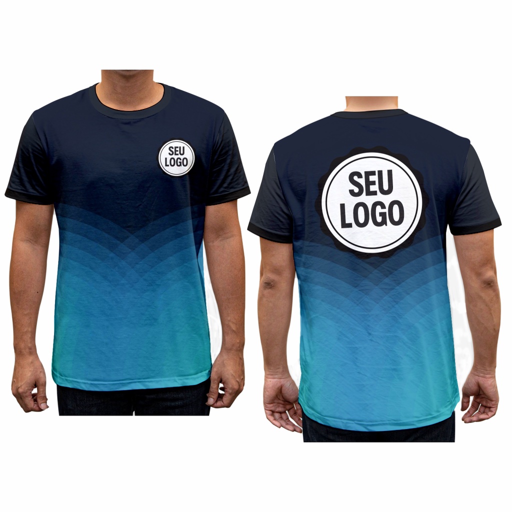 Camiseta Longline Masculina Plus Size Dry Fit Camisa Proteção Uv