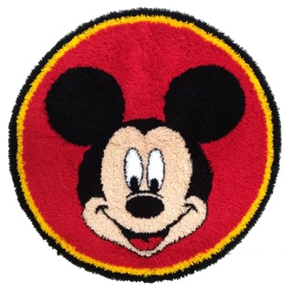 Tapete Artesanal Mickey 100cm / com antiderrapante
