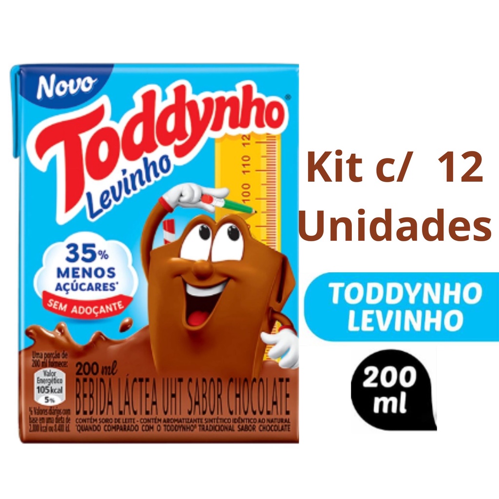 Bebida Láctea Uht Chocolate Toddynho Levinho Caixa 200Ml