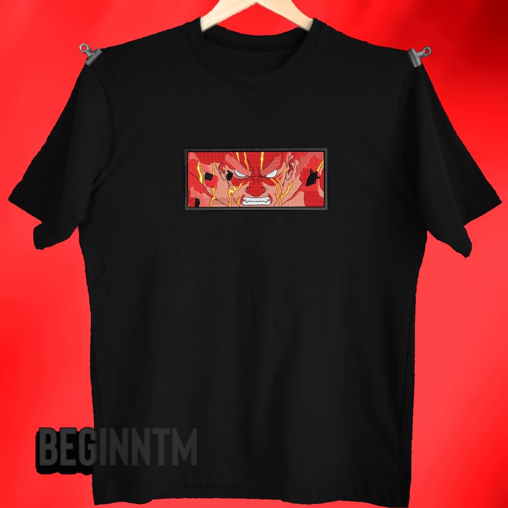 Camiseta Gai sensei Bordado 100% algodão 30.1 Penteado Camisa Gai sensei anime naruto