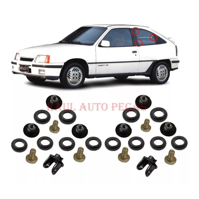 Kit Parafusos Fixação do Vidro Traseiro Kadett Chevette e Monza
