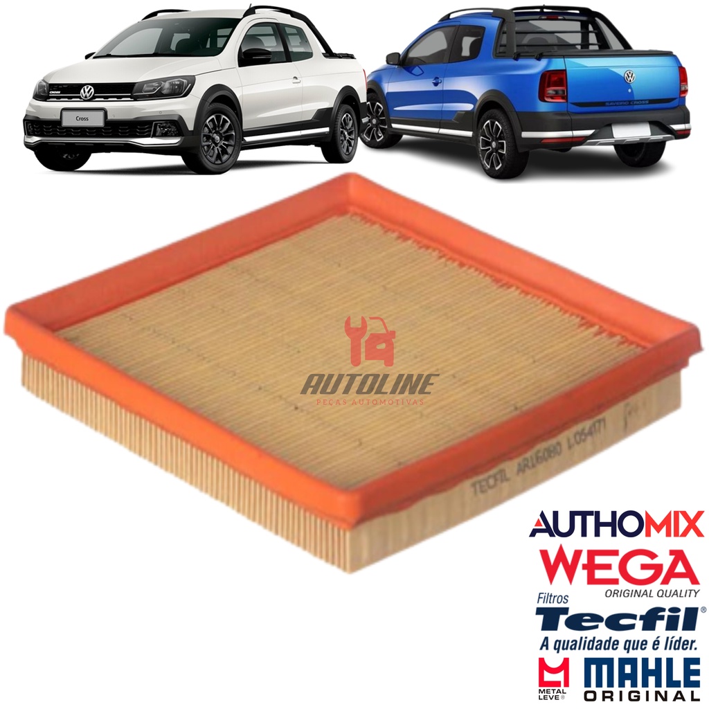 FILTRO DE AR WEGA VOLKSWAGEN SAVEIRO CROSS G7 1.6 16V 2018 A 2020 - Go! Mec  Web