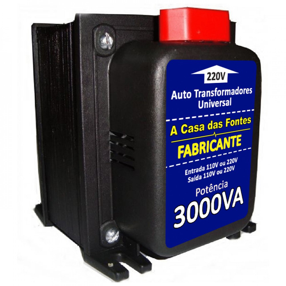 Transformador 3000va bivolt ar condicionado 9000btus