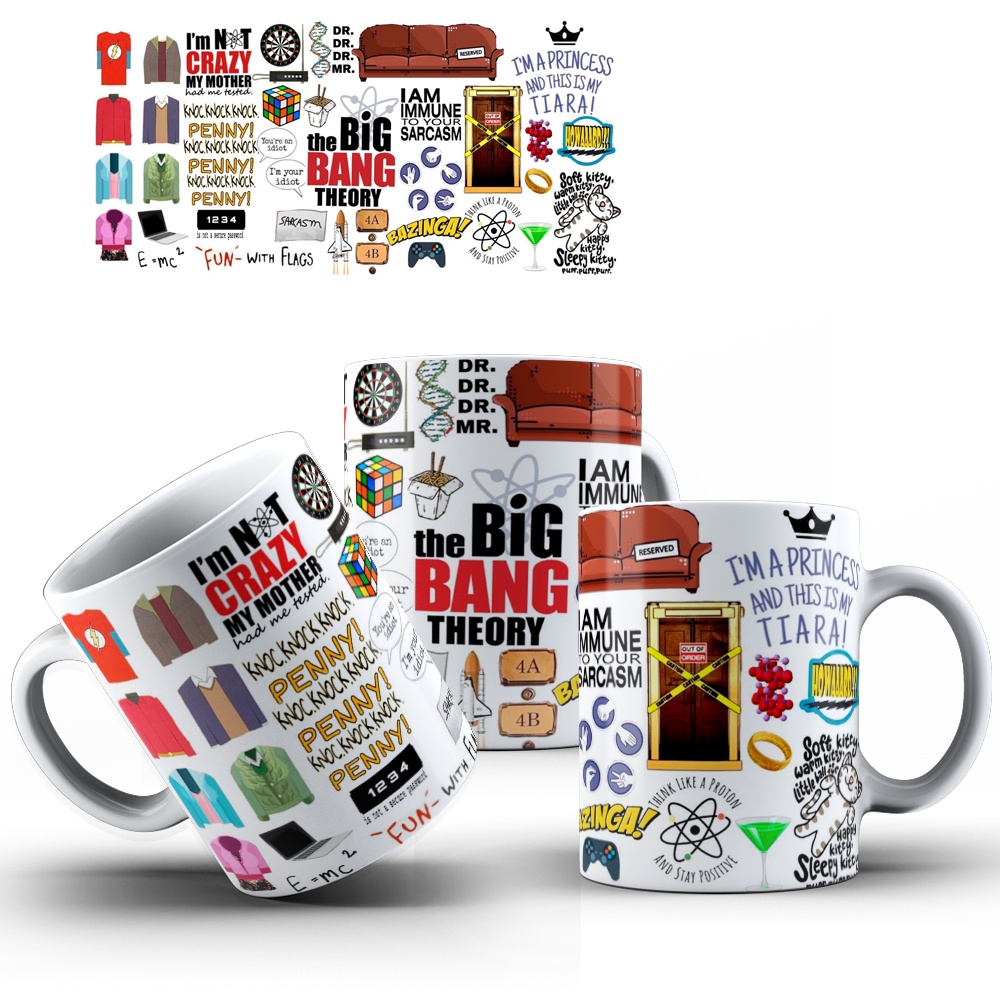 Caneca The Big Bang Theory Vários Modelos