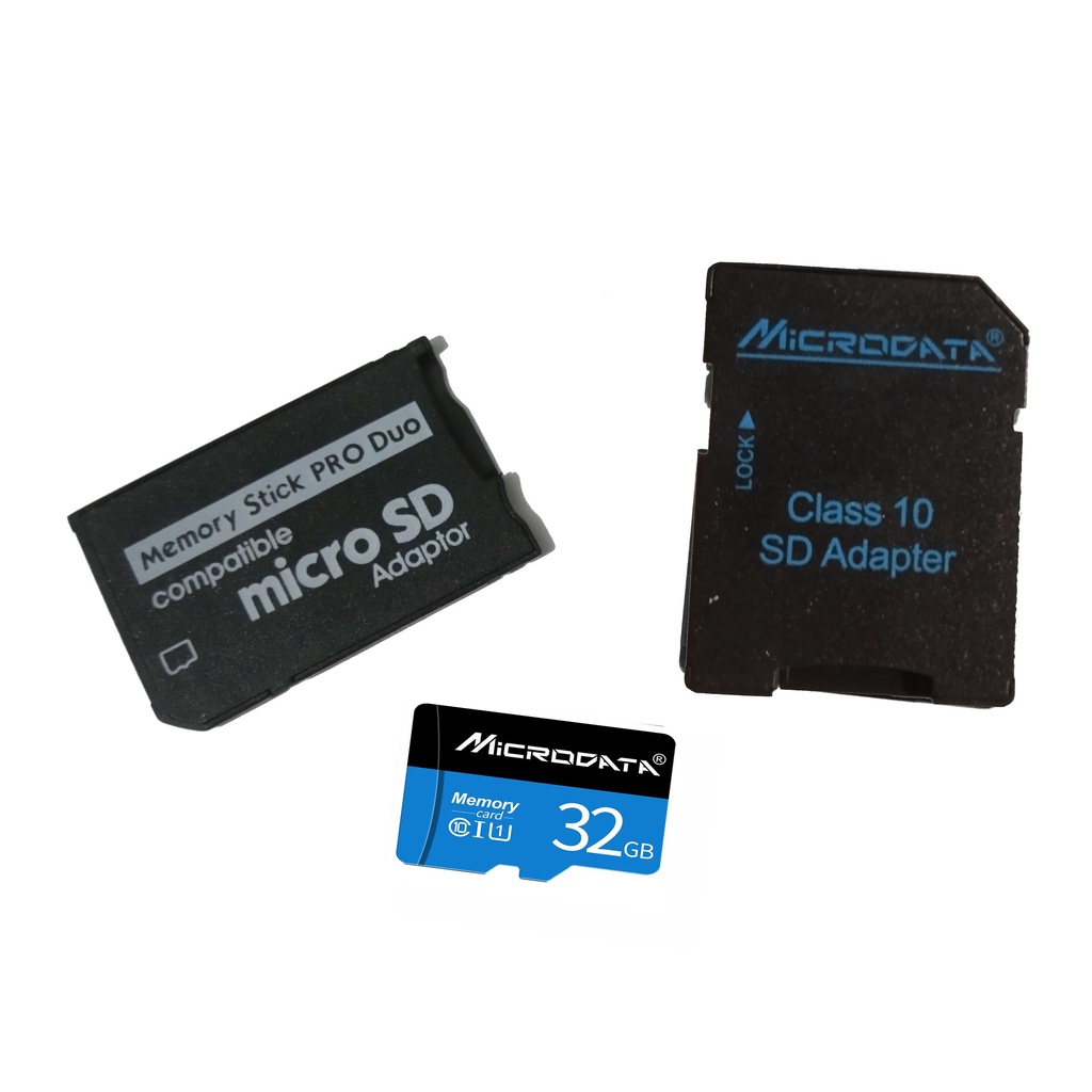 Cartao de Memoria MicroSD + Adaptador Memory Stick PRO DUO + Adaptador