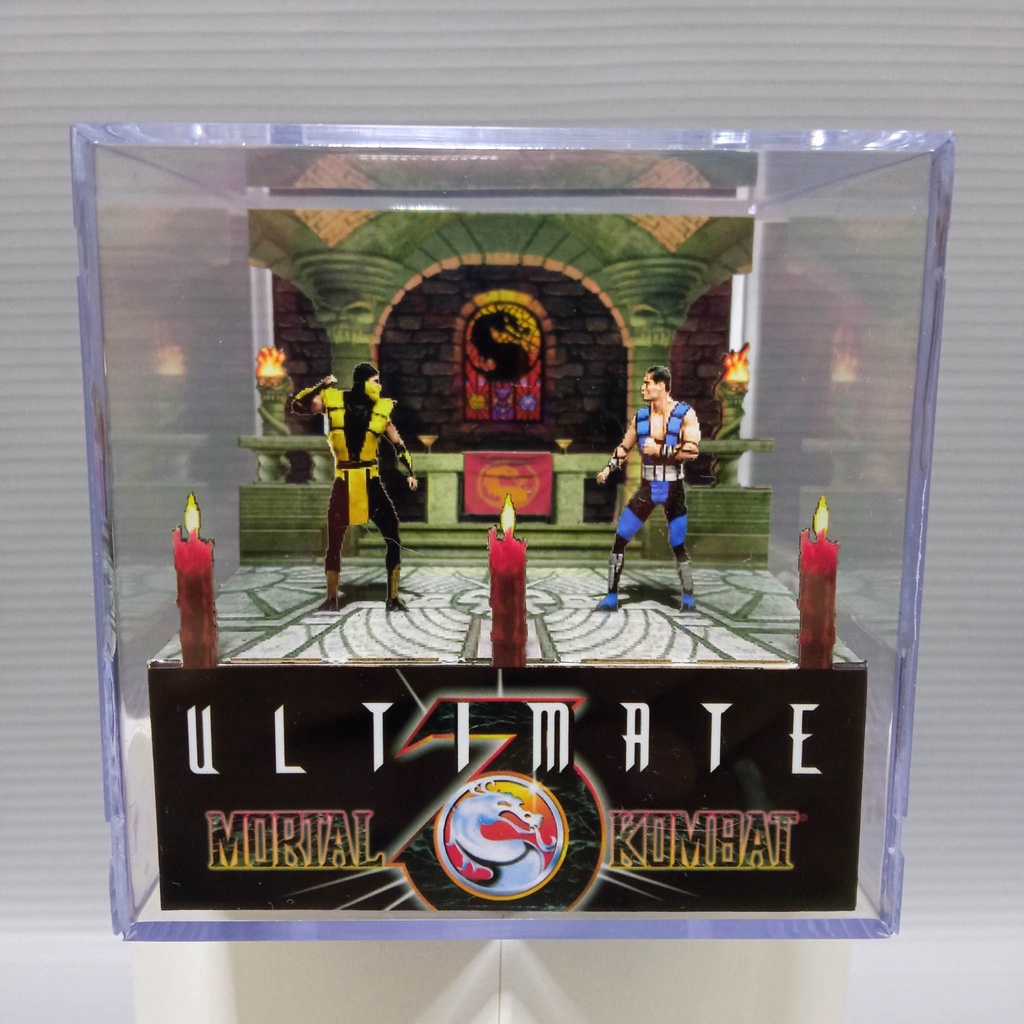Cubo Diorama Ultimate Mortal Kombat 3 Cenário The Temple