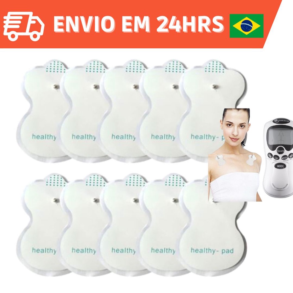 Kit Eletrodos Adesivos para Aparelhos Tens Fes Massagem Terapia Fisioterapia no Brasil