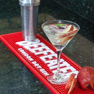 Barmat Barman Esteira Beefeater + 6 Porta Copos Apoio Bar