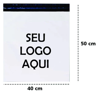 Envelope Plástico c/ lacre para E-commerce 100 unid. 40x50 personalizado