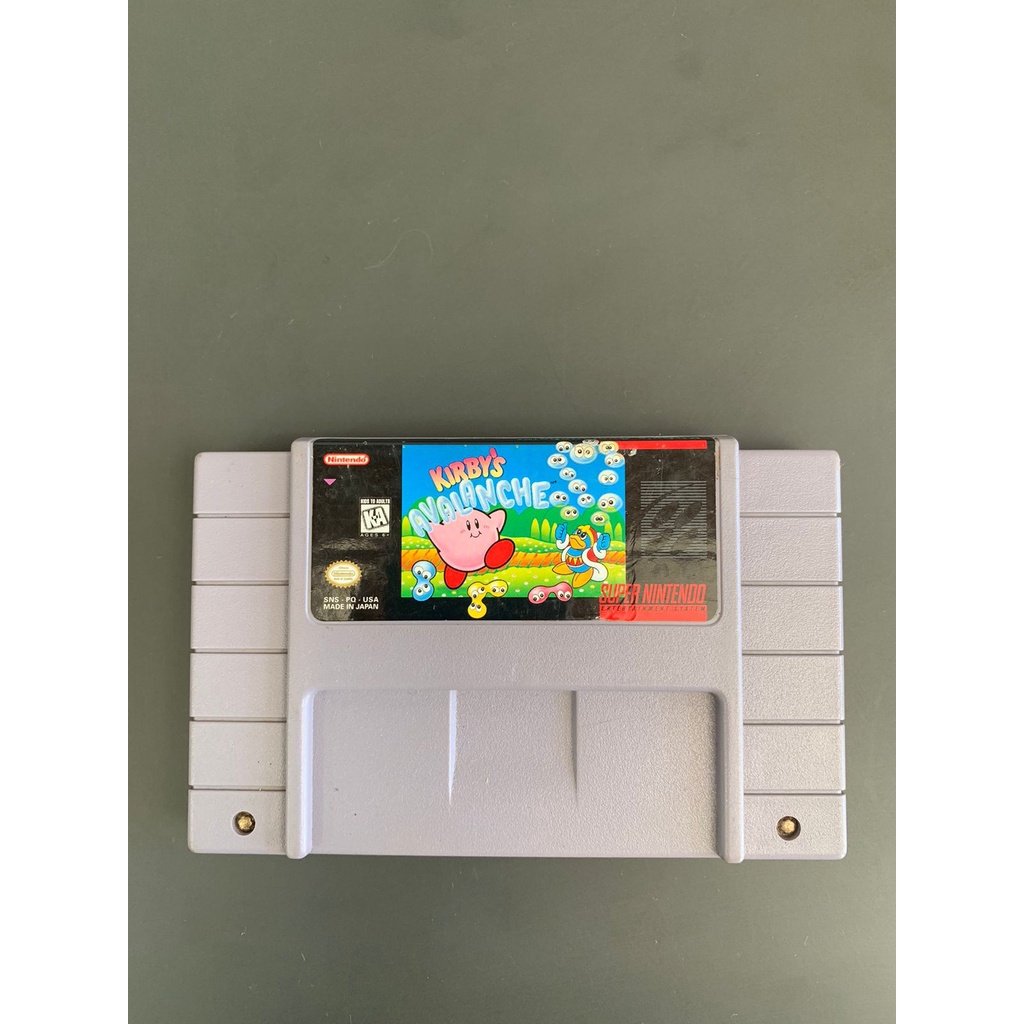 Kirbys Avalanche Snes Super Nintendo Original Shopee Brasil 6731