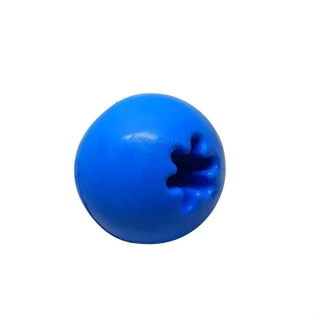 Bola Maciça 60mm Azul Mordedor Brinquedo Col. Adestramento Cães Cachorro Furacão Pet