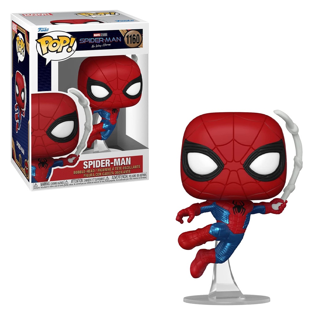 FUNKO POP MARVEL SPIDER-MAN NO WAY HOME S3 - SPIDER-MAN FINALE SUIT 1160 NOVO ORIGINAL