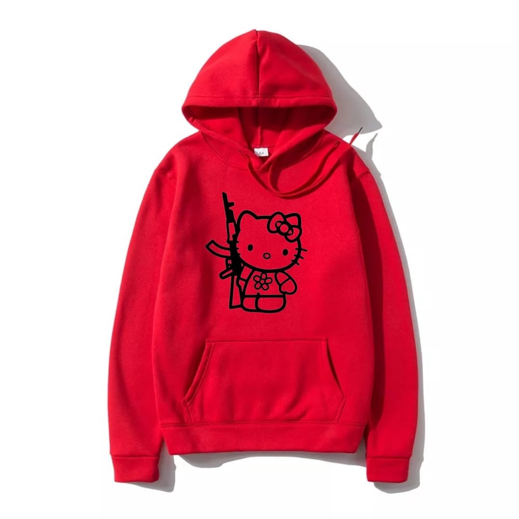Moletom Canguru Hello kitty Adulto Unissex | Shopee Brasil