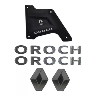 Par Aplique Adesivo Santo Antonio Renault Oroch Resinado