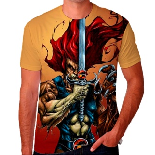 Camiseta Thundercats Thundera Desenhos Anos 80 Lion Criança