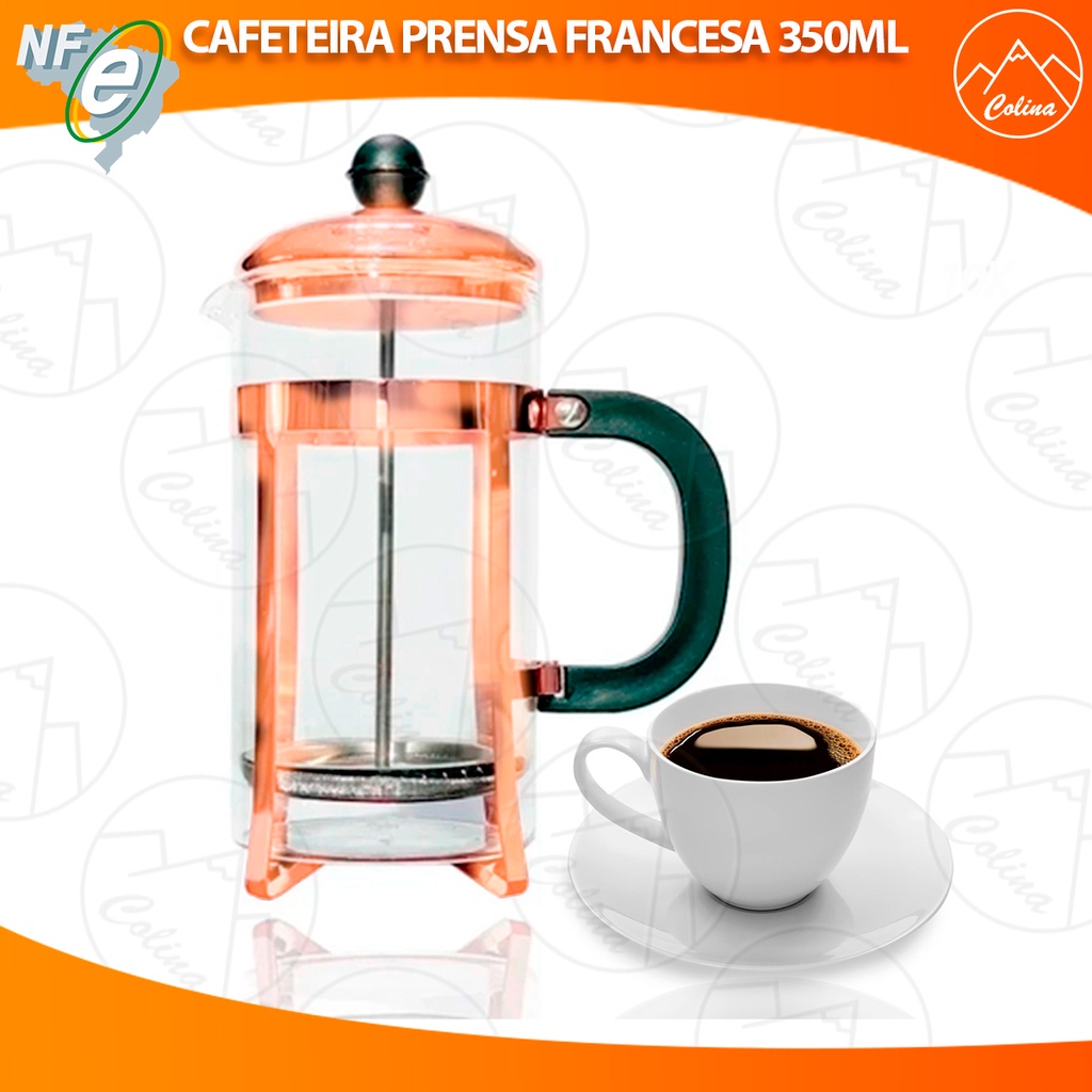 Acopa 20 oz. Glass / Copper French Coffee Press