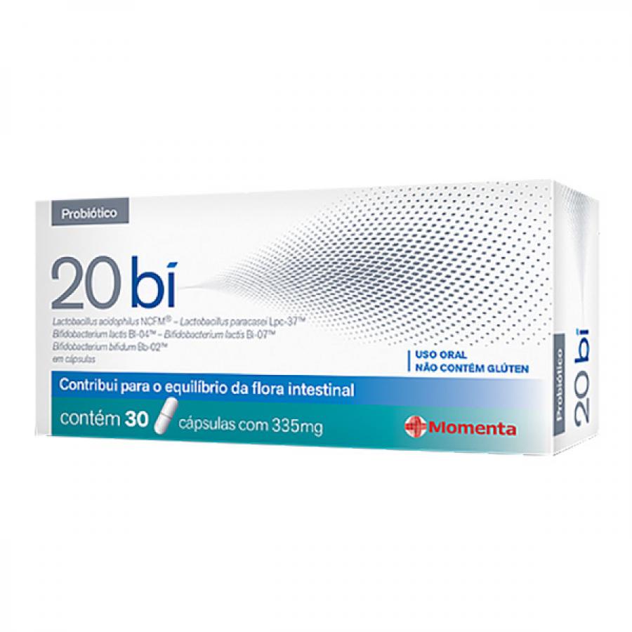20bi Suplemento Probiótico 30 Cápsulas + 10 cap amostra - Momenta ...