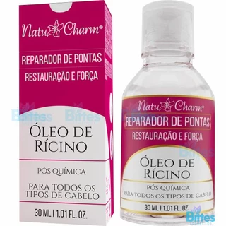 REPARADOR DE PONTAS ÓLEO DE RÍCINO NATU CHARM COSMÉTICOS PÓS QUÍMICA