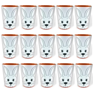 Copo para Colorir Color Cup Coelho de Páscoa 10cm - 15 unidades em Oferta na Shopee