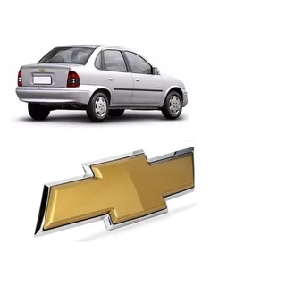 Emblema gravata dourada logo porta malas corsa classic 1996 97 98 99 00 01 02 03 04 05 06 07 08 09