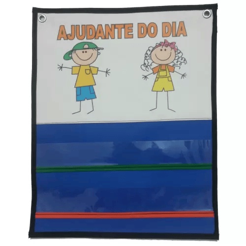 PAINEL AJUDANTE DO DIA - TECIDO EMBORRACHADO | Shopee Brasil