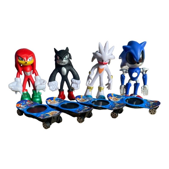 Boneco Sonic The Hedgehog Sonic com Skate