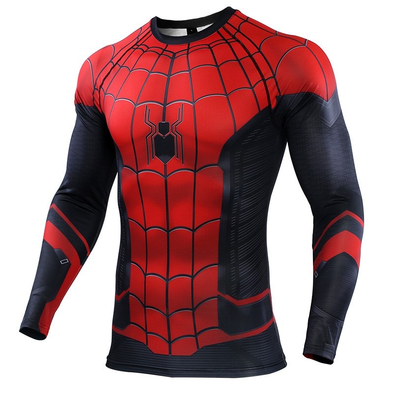 Rash Guard Compressão Homem Aranha Spider Man Jiu Jitsu Mma Shopee Brasil