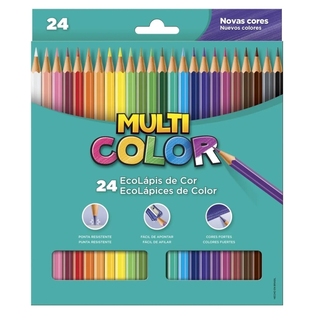 Lápis de cor Multicolor - 12 cores- fabricado pela faber castell! - Ok Vibes